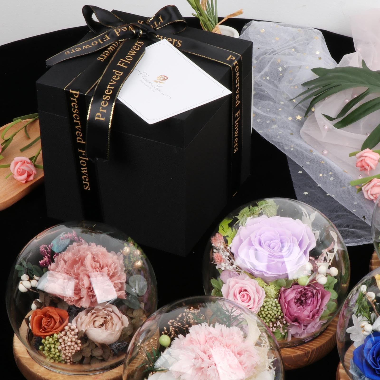 Bouquet di Fiori Eterni per Festeggiare, ROSA