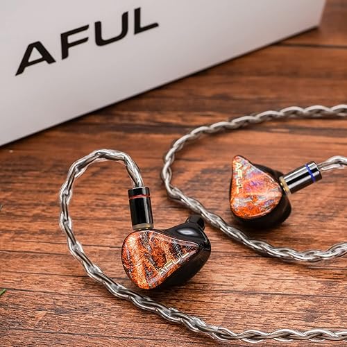 Miniatura 2 de HiFiGo AFUL Acoustics Performer - 5 controladores híbridos en la oreja Monitores intrauditivos, 1DD + 4BA auriculares intrauditivos IEMs (AFUL