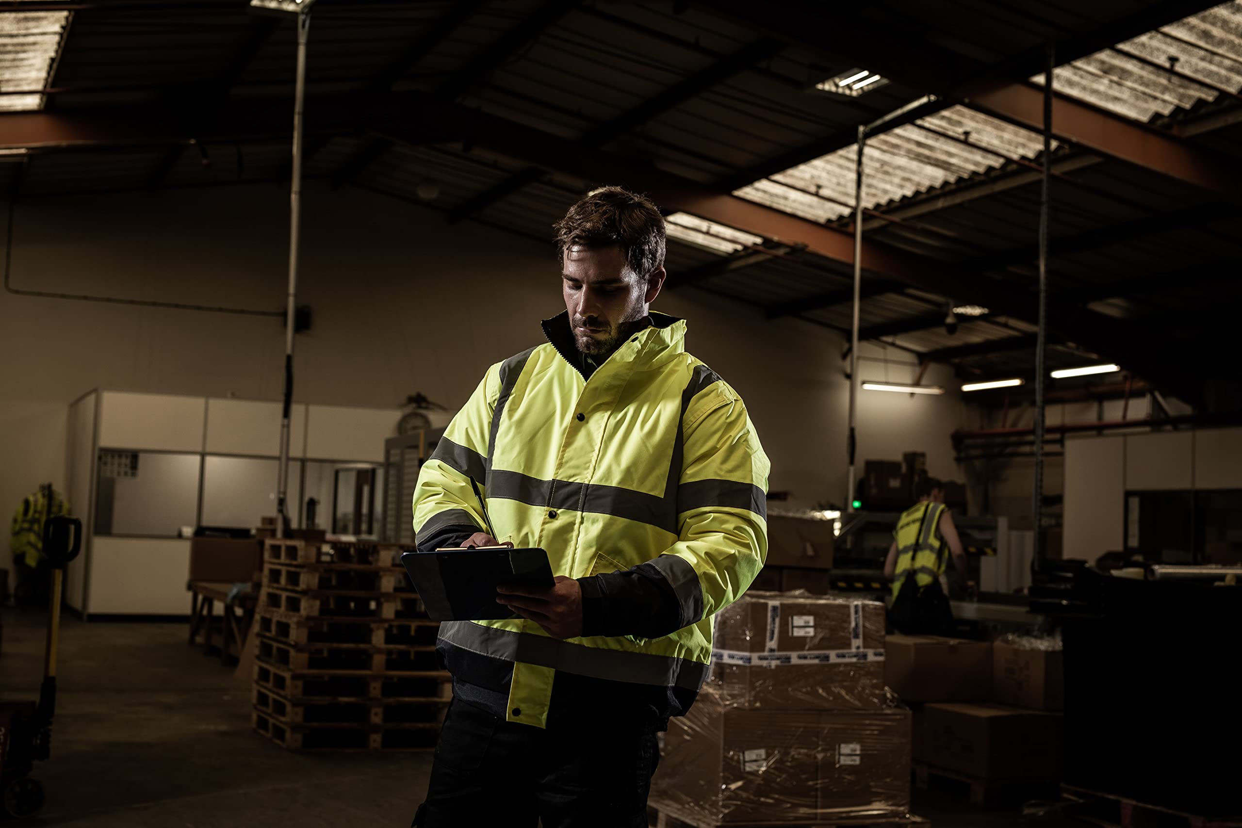 Blackrock Herren Hi-vis Bomber Baratec Bomberjacke für Herren, hohe Sichtbarkeit, Gelb, Größe 5XL (1er Pack)