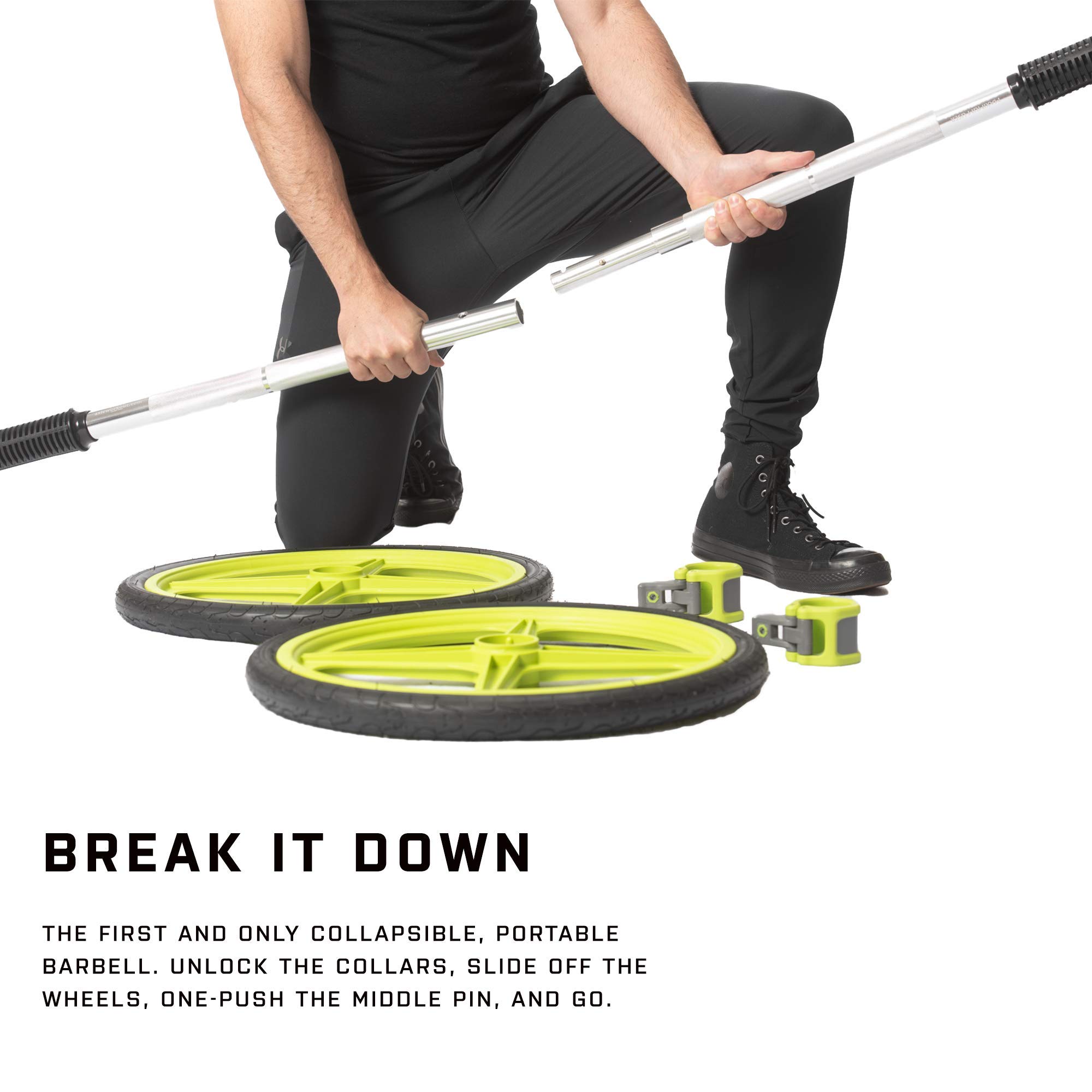 AXLE Olympic Barbell Versatile & Fully Collapsible Home Gym Full Body