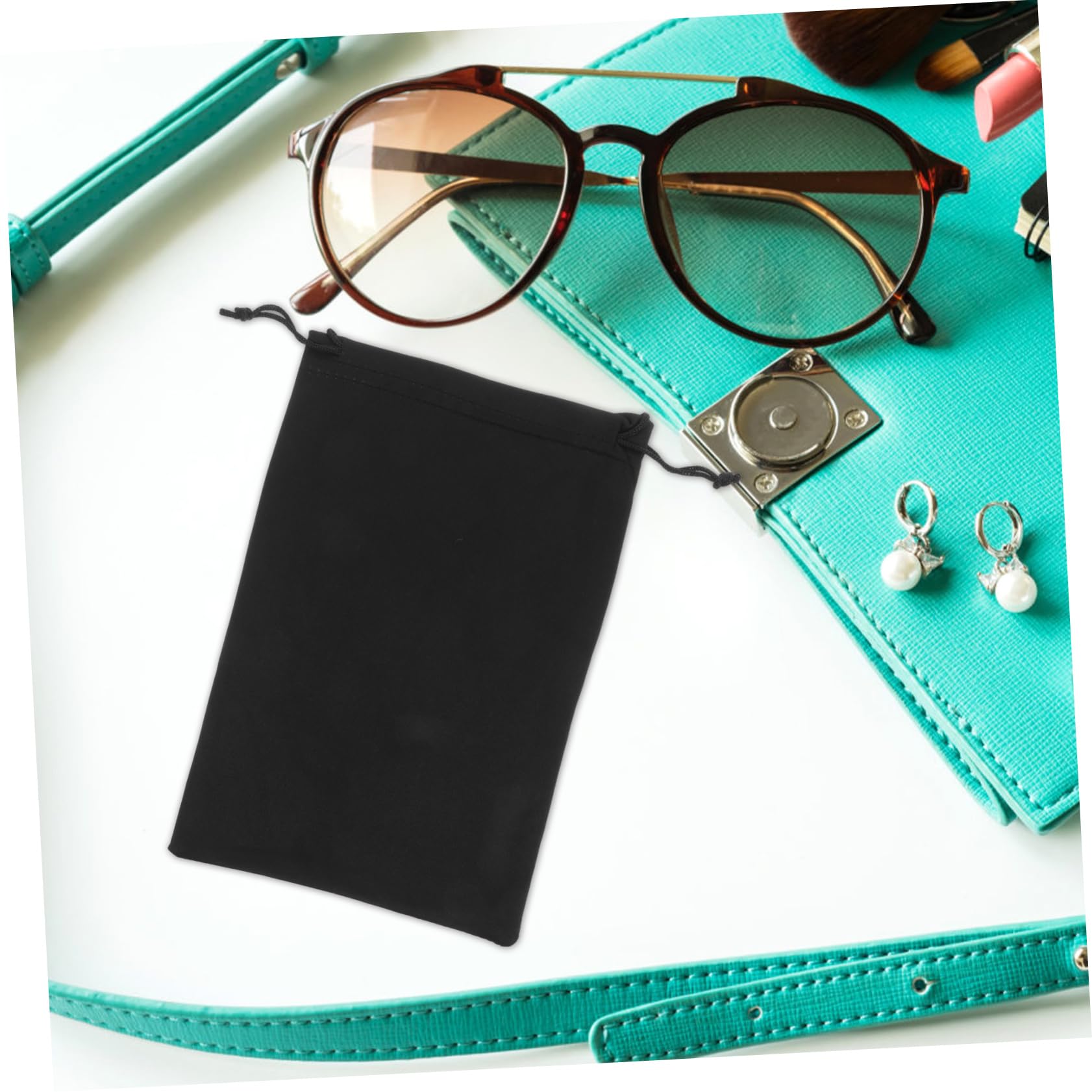 Anneome 10pièces Sacoche De Rangement pour Lunettes De Ski Pochettes Souples Microfibre Ultra-Douce Résistantes Aux Rayures Légères Et Compactes pour Masque Lentilles Et Accessoires