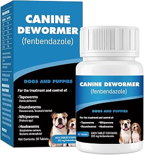 Fenbendazole 222 mg dewormer tablets