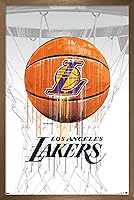 Vista 12 de Trends International NBA Los Angeles Lakers - Póster de pared Drip Ball 20, 22.375 x 34 pulgadas, versión sin marco