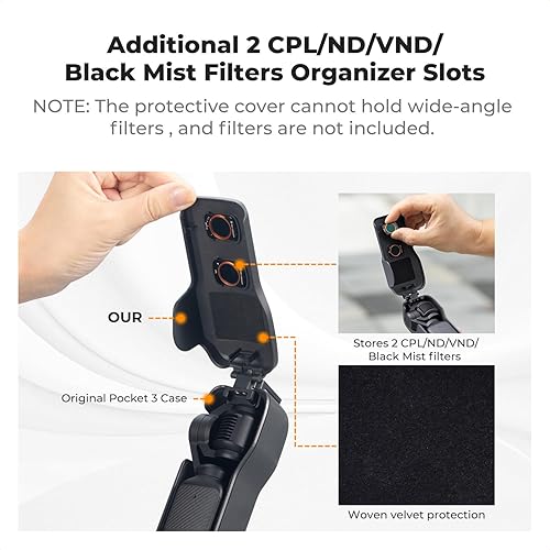 Miniatura 4 de Funda protectora para lentes compatible con DJI OSMO Pocket 3