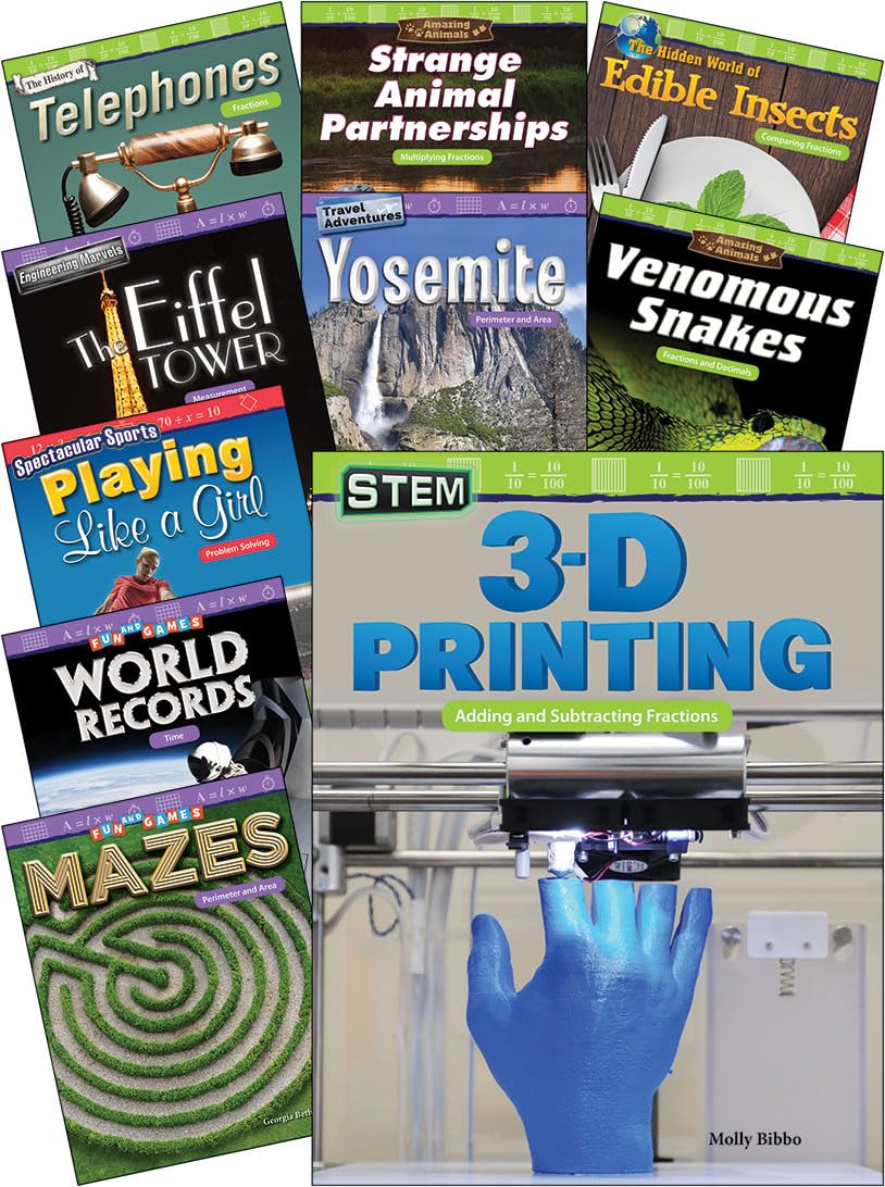 Fractions, Decimals, and Measurement for Fourth Grade Set (Mathematics in the Real World)