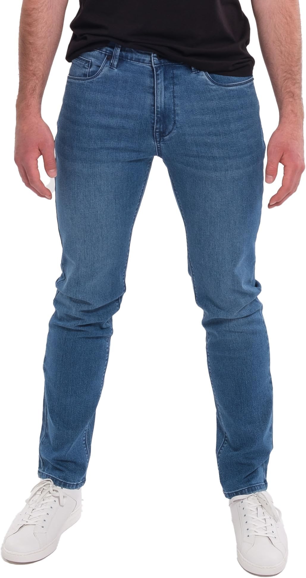 Kenneth Cole REACTIONSlim Fit Jeans for Men, 2-Way Stretch Jeans Slim Fit 5-Pocket, Stretch Denim Pants for Men