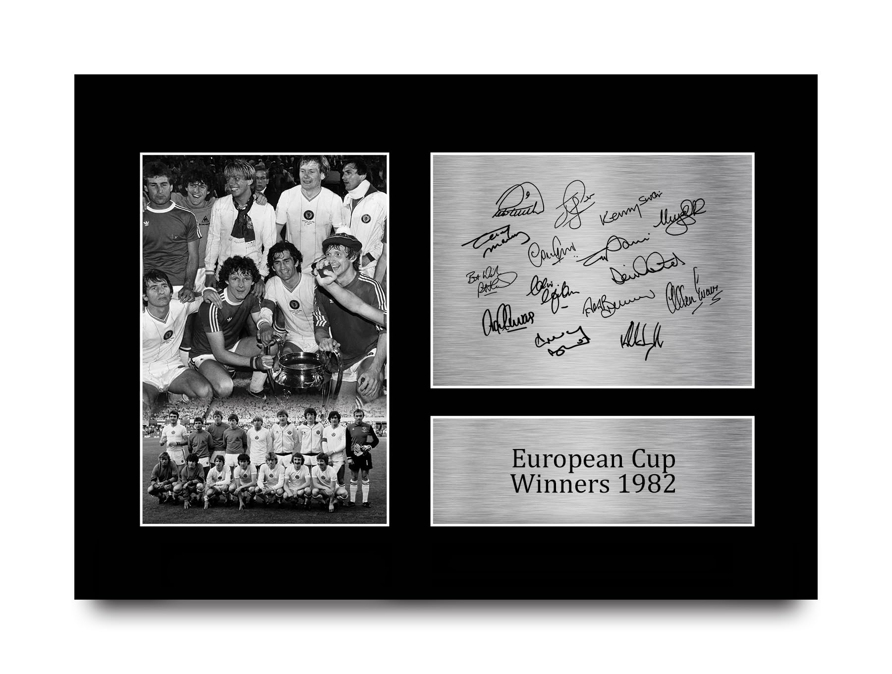 HWC Trading Aston Villa 1982 European Cup Winners Gifts Printed Signed Autograph Picture for Football Fans and Supporters - A4 — image 1