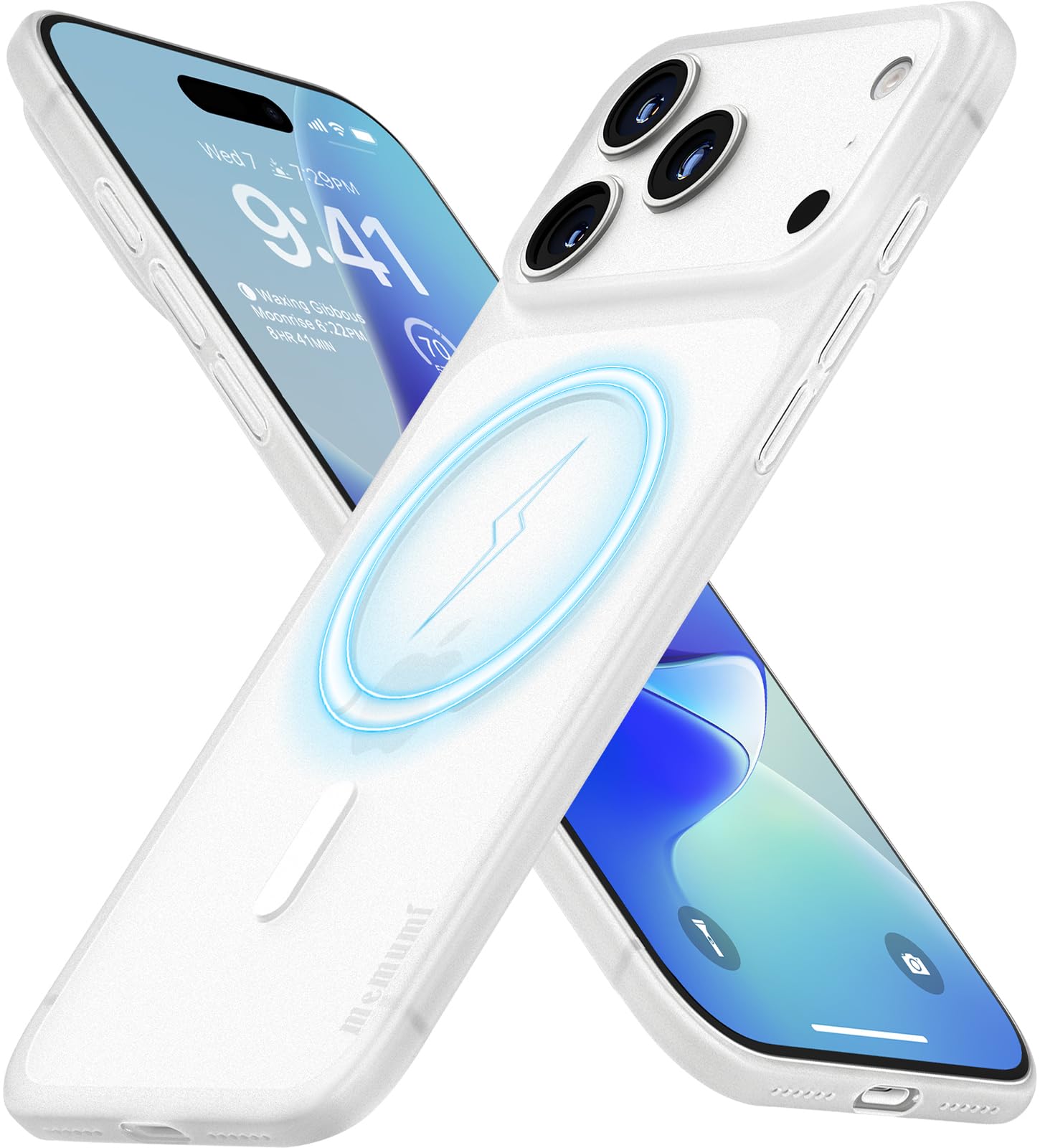 「memumi」0.3㎜極薄・マグネット内蔵 iPhone 17 Pro Max用のケース マット質感 オリジナル設計 指紋防止 傷付き防止 ワイアレス充電対応 人気ケース·カバー
