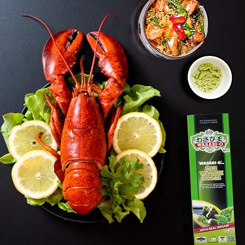 Miniatura 10 de Wasabi-O Real Wasabi Pasta – Auténtica raíz de wasabi fresca japonesa – calor suave – Tubo de compresión para sushi, salsa, mayonesa y mariscos – 3
