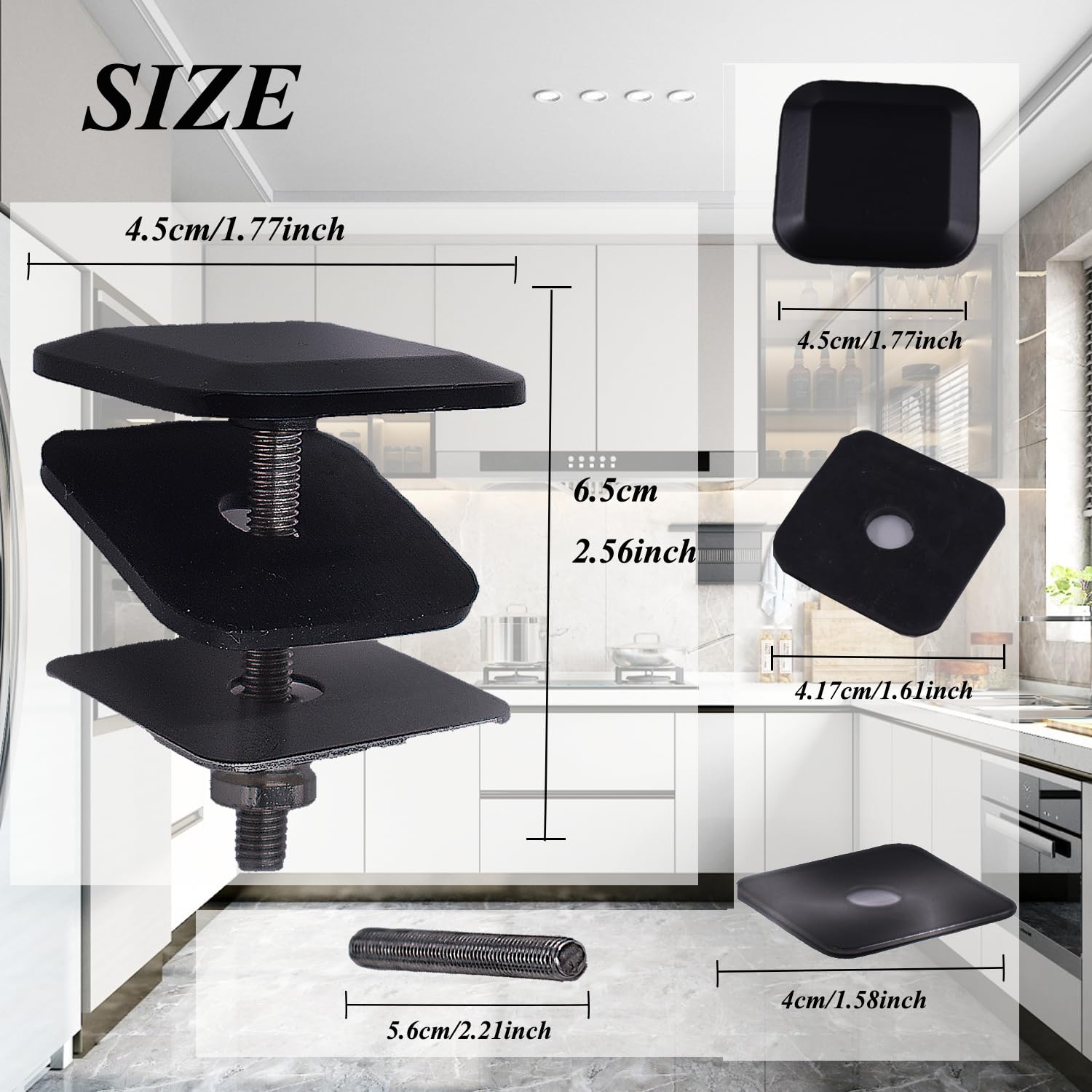 Stainless Steel Kitchen Sink Hole Cover 1.77 Inch/4.5CM Faucet Hole Cover Kitchen Sink Tap Hole Plate Stopper Cover Blanking Metal Plug - Image 3