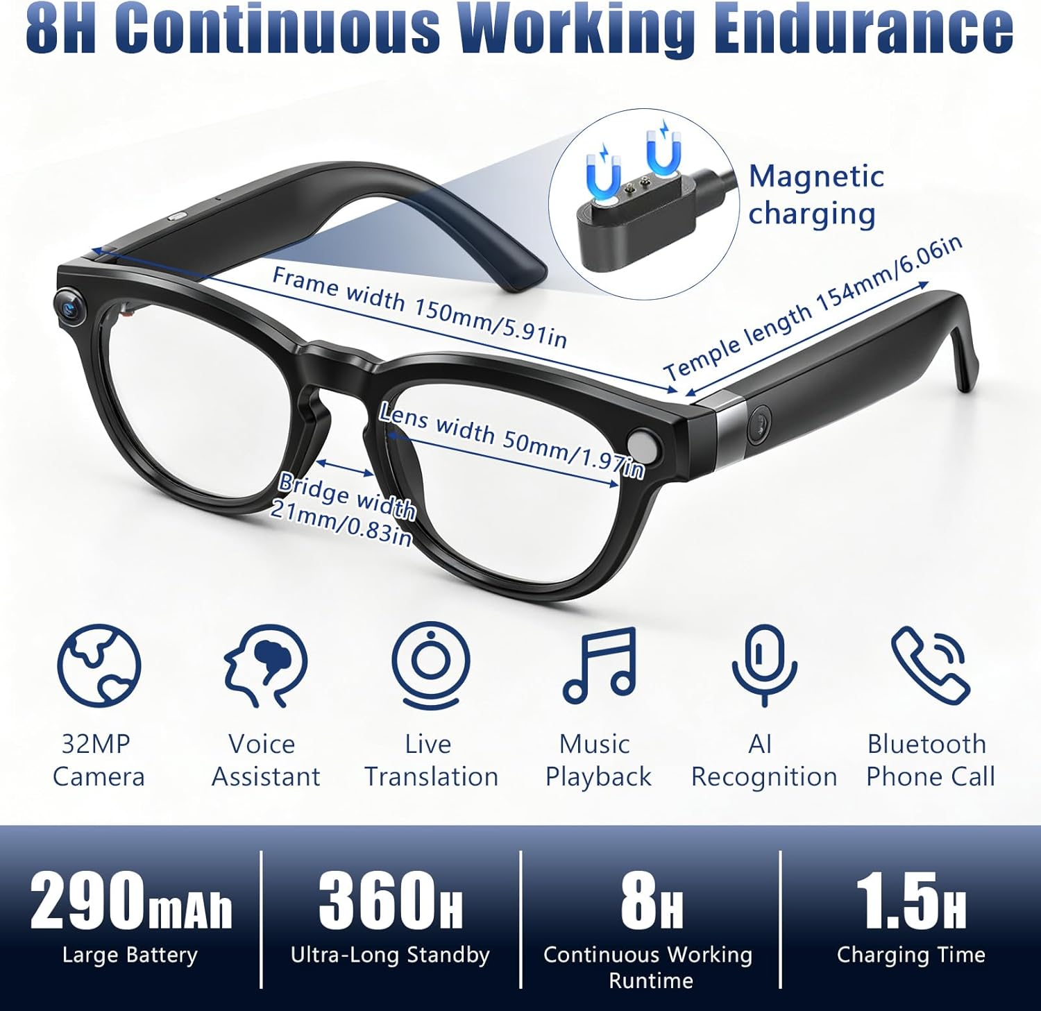 Experience the Future: AI Smart Glasses for Travel and Adventure!