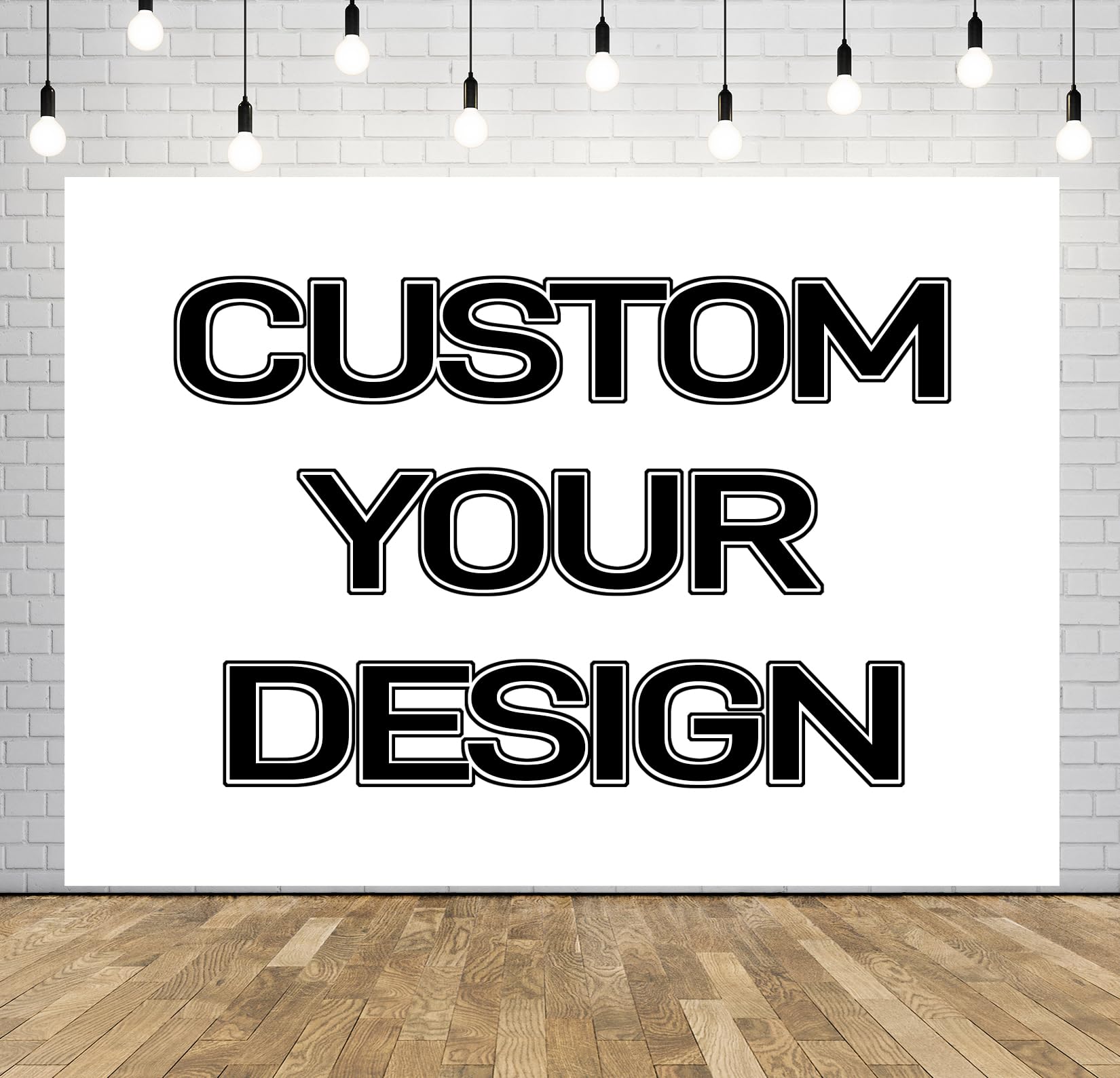 BELECO Fabric 8x6ft Custom Backdrop Customized Background Backdrop Banner for Party Decorations Holiday Festival Photoshoot Studio Photo Props