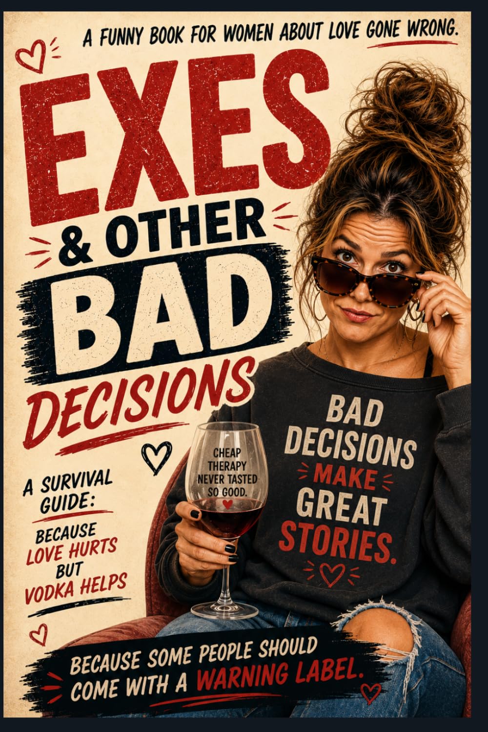 Exes & Other Bad Decisions. A Survival Guide: Because Love Hurts But Vodka Helps: A Funny Breakup Book and Relationship Gag Gift for Women About Exes, ... and Moving On. (The Cheap Therapy Series)