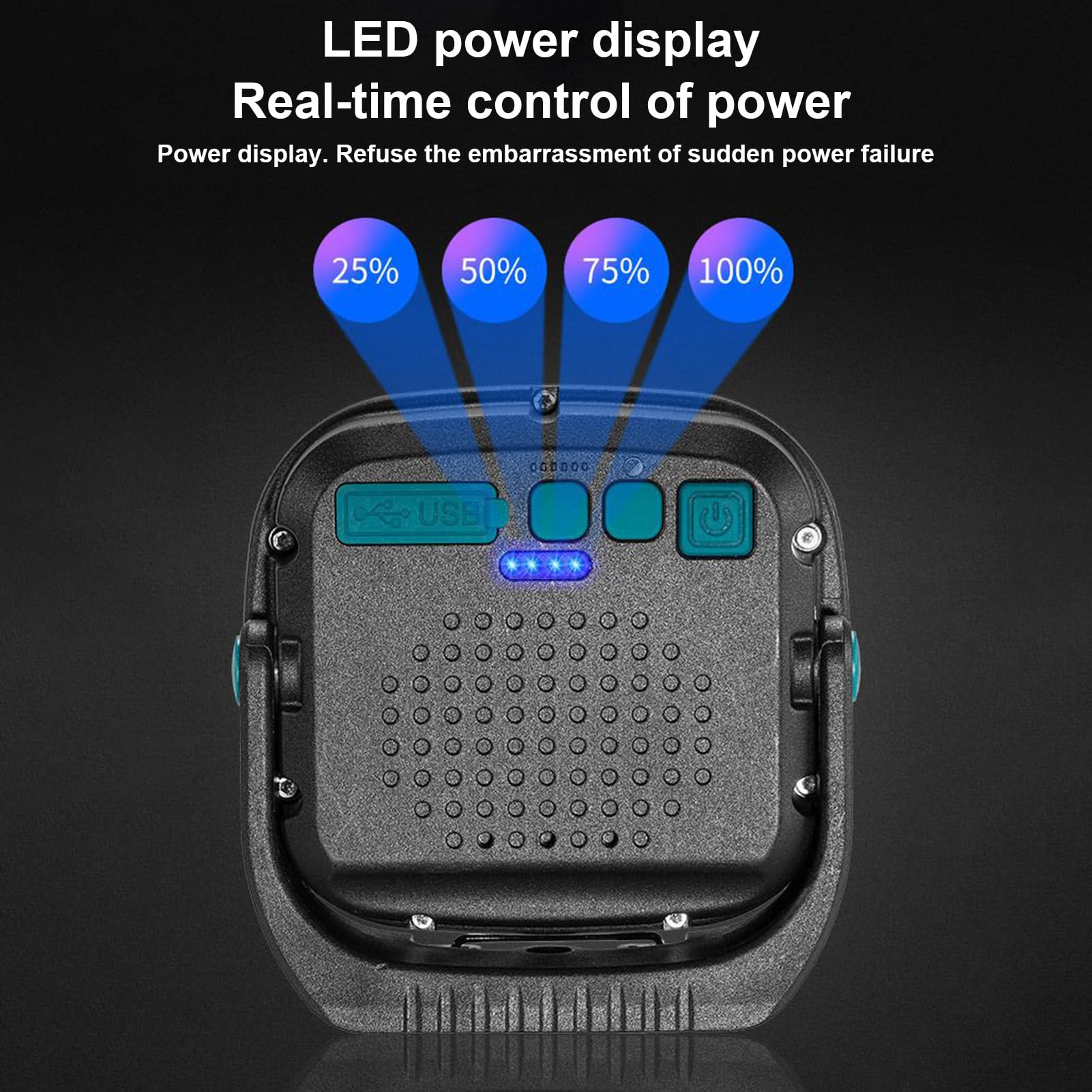 Światła robocze do ładowania, lampa LED USB, przenośna lampa użytkowa, wodoodporna, pyłoszczelna konstrukcja, czerwony tryb awaryjny, na kemping, naprawę samochodu, wędkowanie, do użytku w podróży na