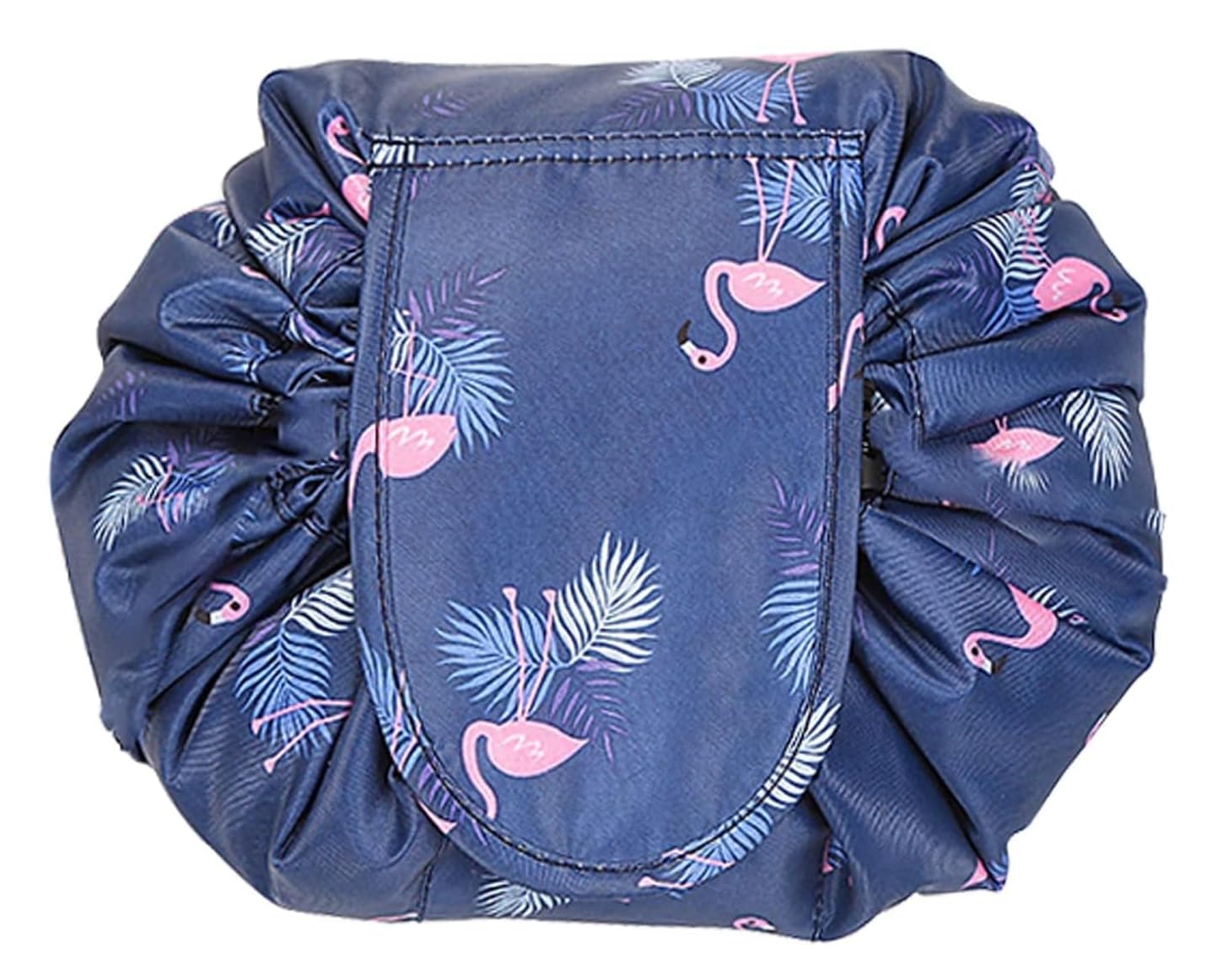 NIGHTSTAR Waterproof Cosmetic Portable Travel Organizer Toiletry Foldable Lazy Pouch Drawstring Makeup Bag for Girl and Women-image-8
