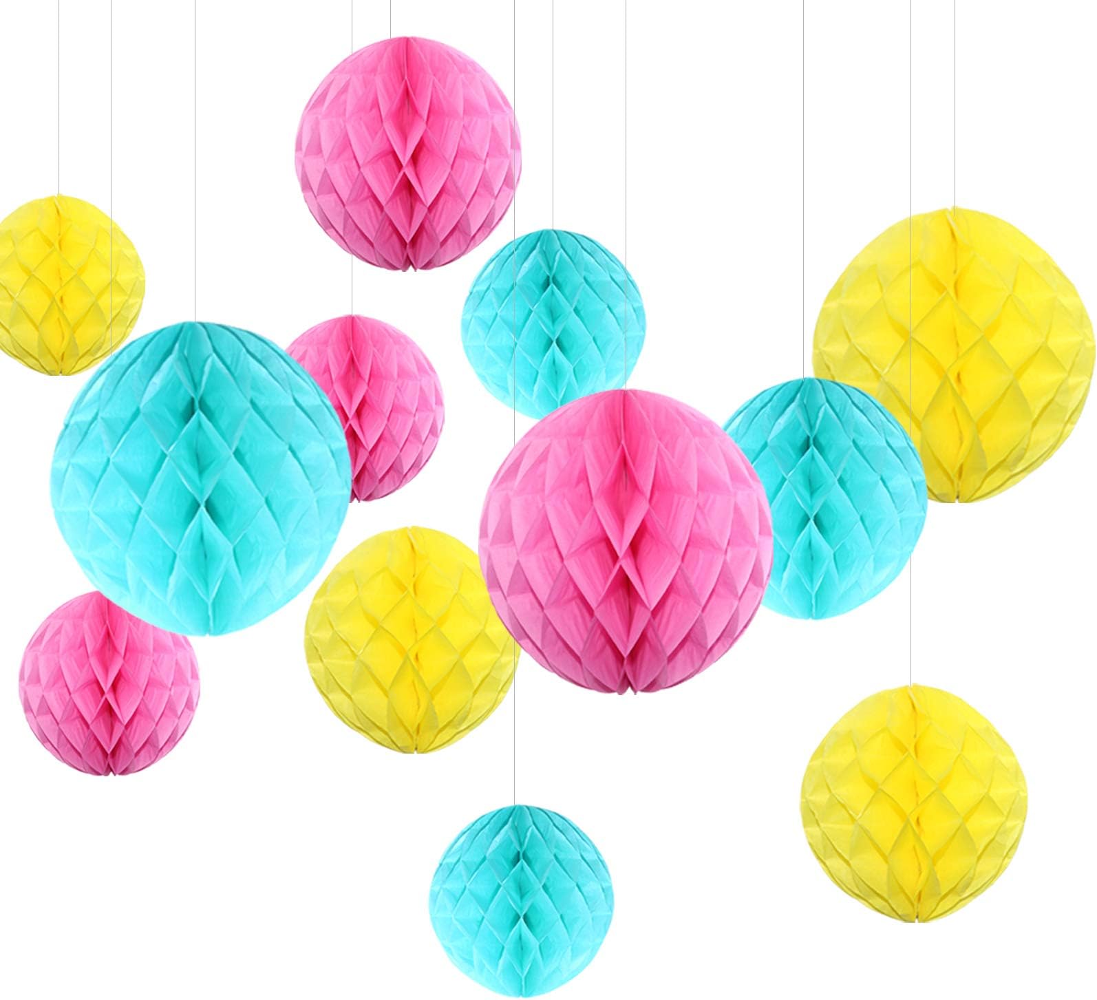 Herzförmige Wabenbälle, Party-Dekorationen, 15,2 Cm, 20,3