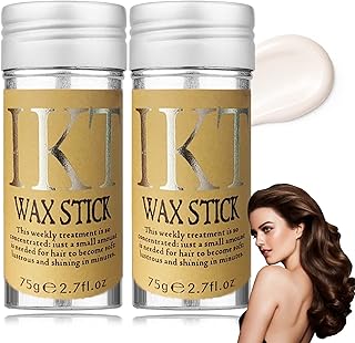 2Pcs Hair Wax Stick,Edge Control Wax Stick for Hair Wigs Slick Stick Styling Wax Non-greasy Hair Pomade Stick Hair Care for Fly Away & Edge Frizz Hair