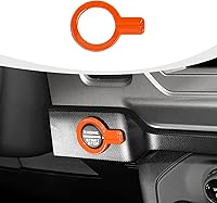 Vista 9 de Cubierta para botón de arranque Bronco, ajuste del botón de arranque del motor compatible con accesorios interiores Ford Bronco 2021-2023, fibra