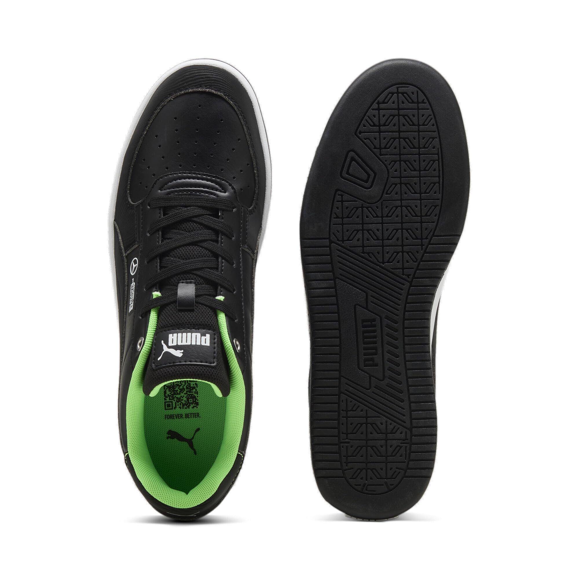 PUMA Zapatillas Mercedes-AMG Petronas F1® Caven 2.0 Unisex 44 Black Fizzy Green ┃Zapatillas de Motorsport Unisex para Adultos