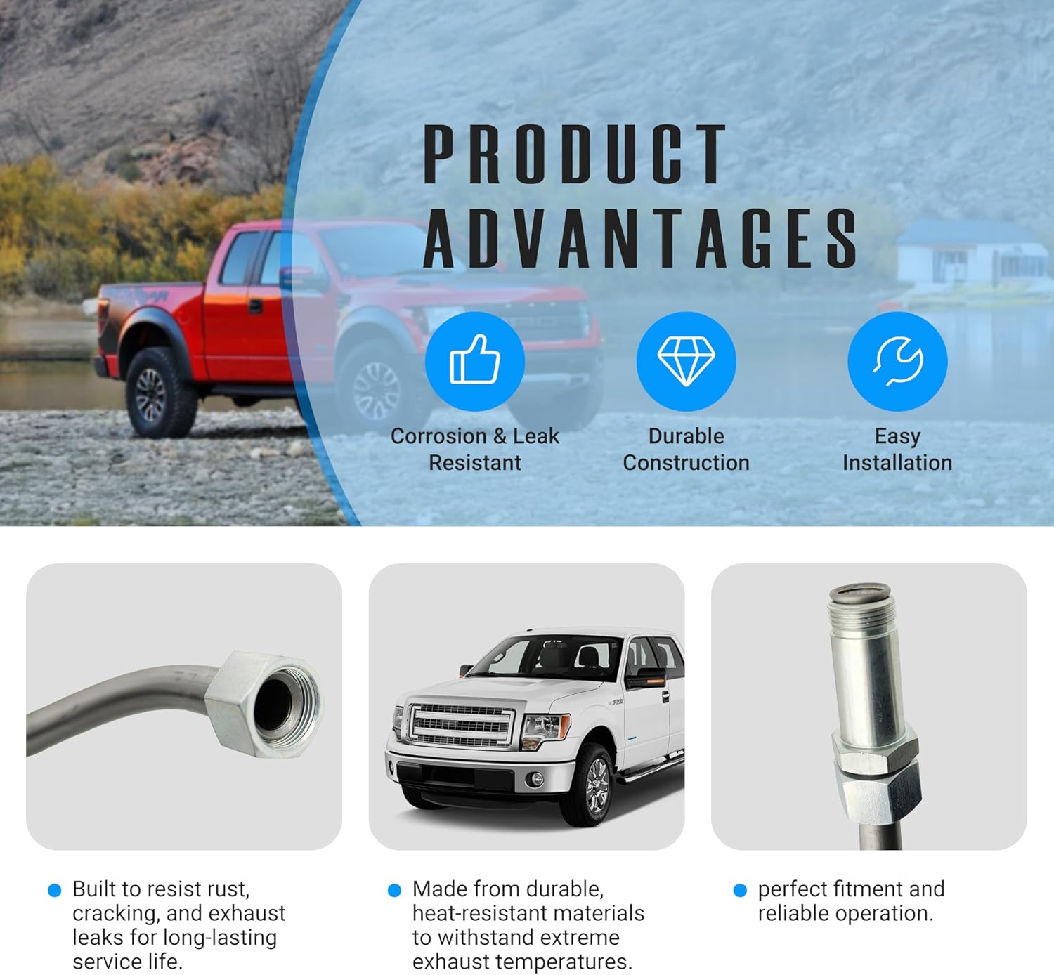 NOVAPARTS 598-134 7L3Z9D477A EGR Tube Emissions Pipe Line for 2007-2014 Ford E-150 E-250 Van 2007-2010 Ford F-150 Truck V8 4.6L 7L3Z-9D477-A