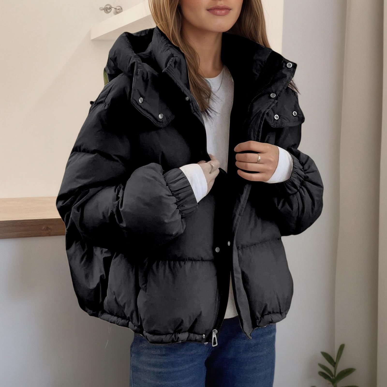 Chaqueta Mujer Invierno Chaqueta De Mujer Chaquetas Invierno Para Entretiempo Acolchada Cazadora Chaquetas Plumífero Plumiferos Ropa Acolchada Ligera Chaquetón Casacos Senhora Winter Jacket Women