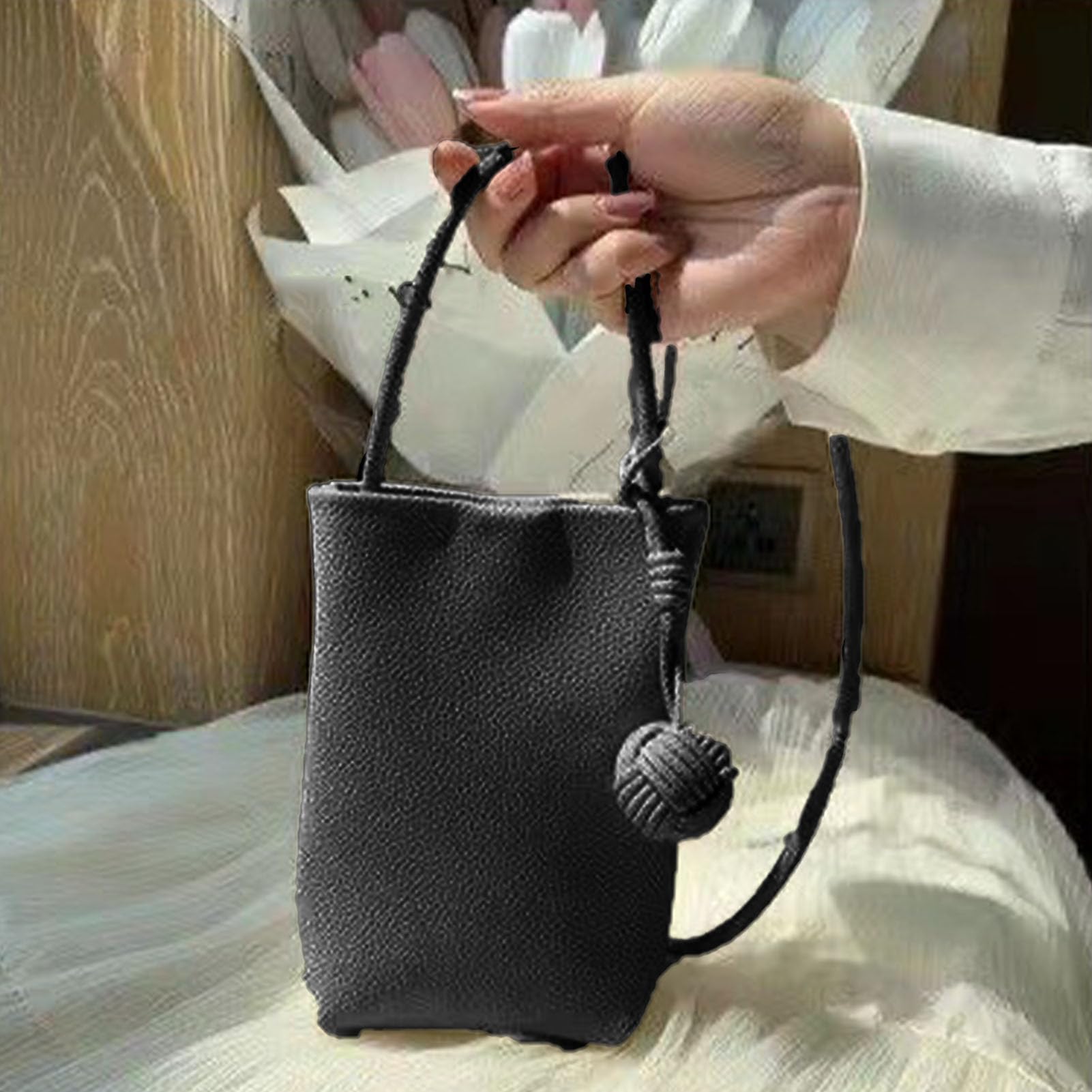 Dasellfa Borsa Tracolla Donna Porta Cellulare da Collo con Cinghie Regolabili Staccabili - Mini Portacellulare