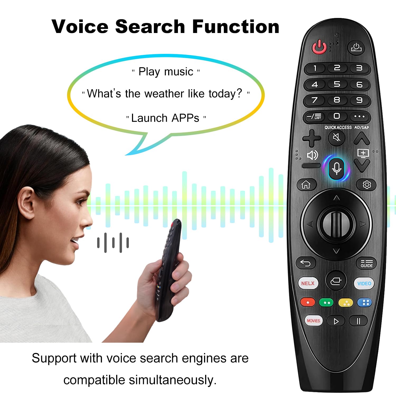 Telecomando compatibile con LG Smart TV (AN-MR20GA)