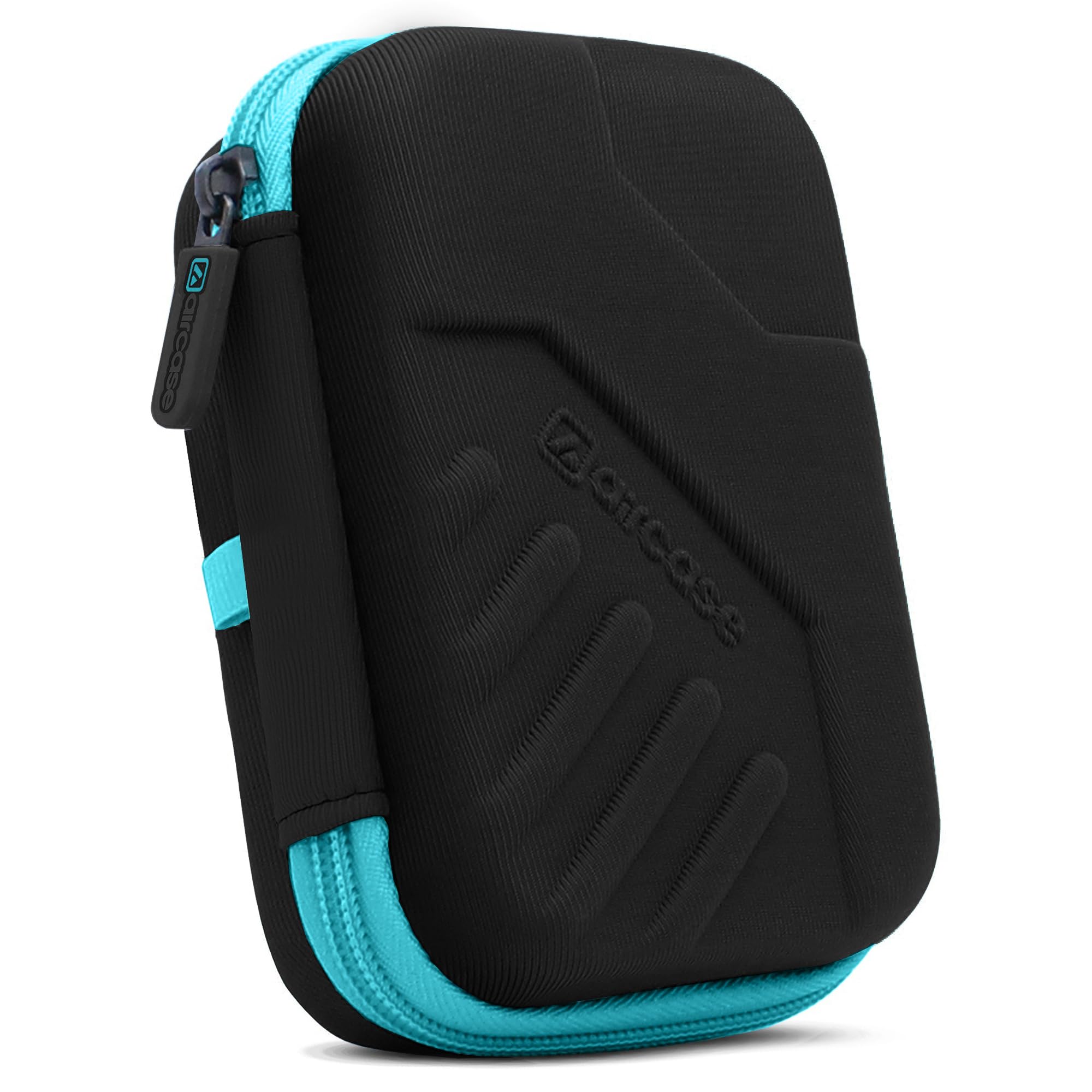 AirCase 2.5 Inch External Hard Drive Case with Shockproof EVA Hardshell & Soft Lining | Travel Organizer Pouch with Mesh Pocket, Zipper Closure for HDD/SSD, Earphones, Cable, Charger & Gadgets(Black)-image-4