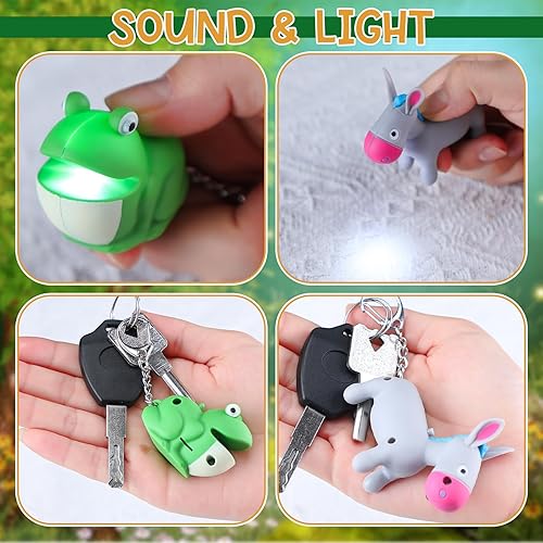 Miniatura 3 de Linterna de enfermera pediátrica, llavero de linterna de animal, caca de gato, pato, astronauta, tiburón, león, búho, rana, cebra, rinoceronte,