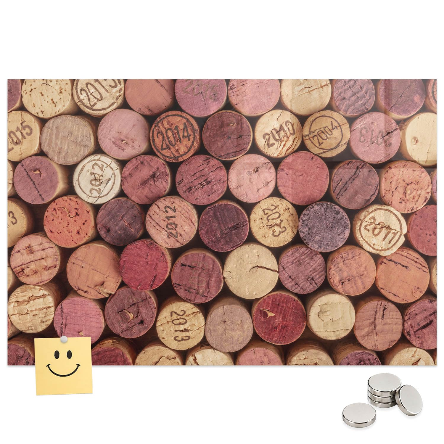 Pizarra Magnética de Cristal Templado 60x40 Tablero Imantado de Pared 8