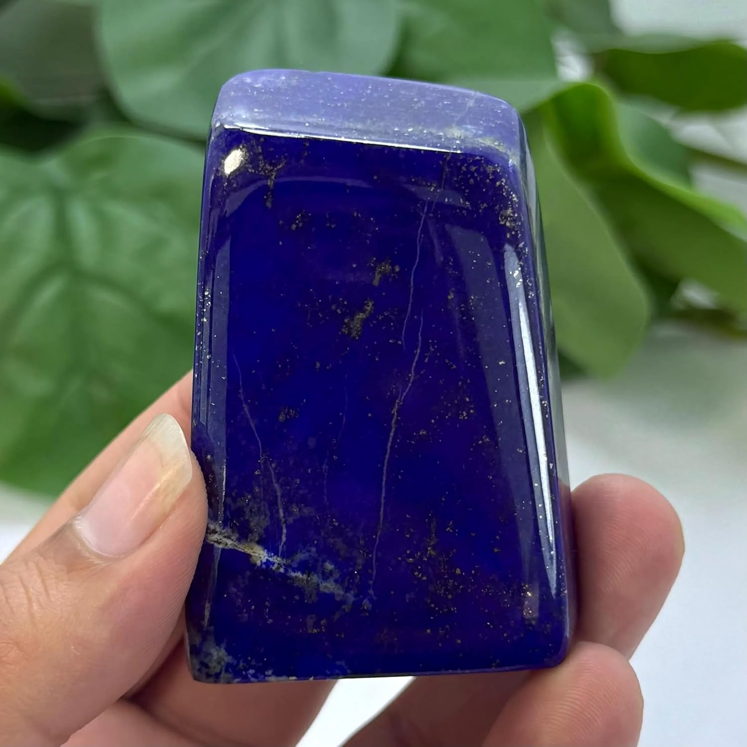 Deep Blue Lapis Lazuli Freeform Polished Stone, Lapis Lazuli Polished Free Form,