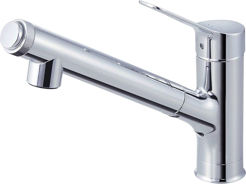 Amazon.co.jp: ハンドシャワー付 浄水器内蔵 シングルレバー 混合水栓