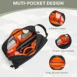 G4Free Sac de toilette pour hommes Molle imperméable Sacs de voyage de toilette Hygiène Sac Dopp Kit avec poche imperméable