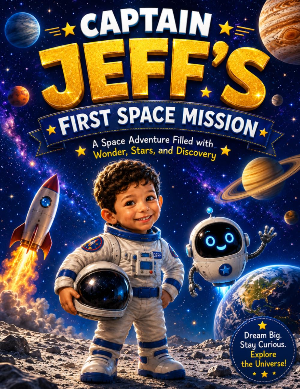 Captain Jeff’s First Space Mission: A Space Adventure Filled with Wonder, Stars, and Discovery