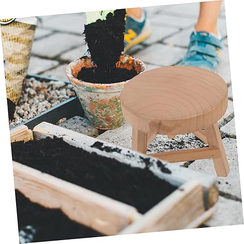 Miniatura 4 de Zerodeko Taburete de madera para macetas, 1 unidad, bandeja para macetas suculentas, estante para plantas, soporte moderno para plantas, soporte