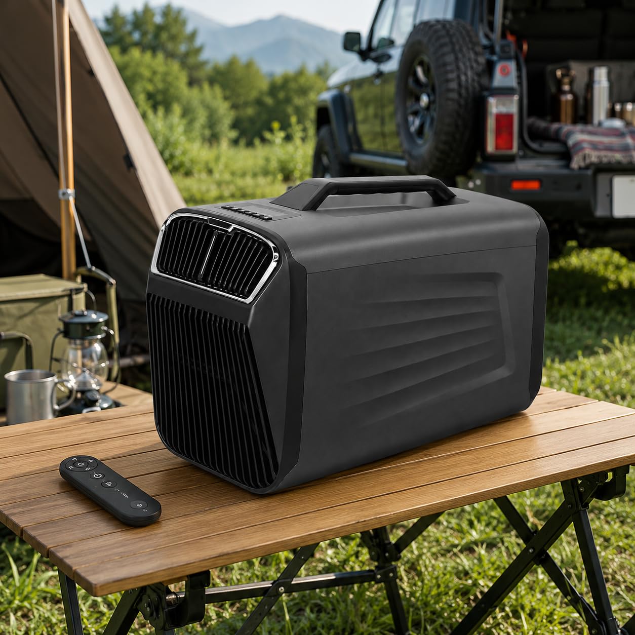 forplubossmmp Portable Tent Air Conditioner, 5100 BTU 4-In-1 Cooling Camping Ac Unit For Rooms Up To 200 Sq Ft, 24h Timer For Camping Tent, Truck, Outdoor Or Home Use DarkGray