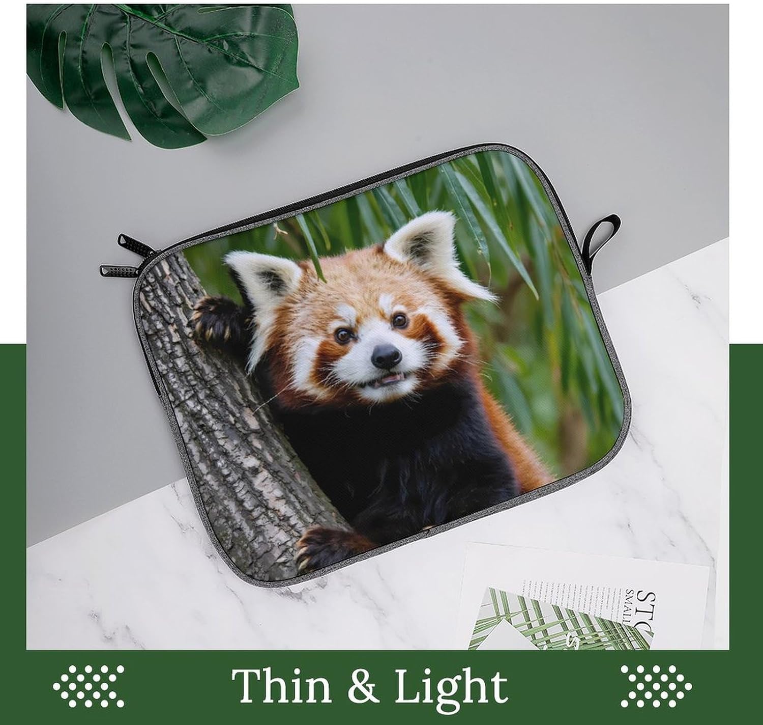 Red Panda Cute Funny Laptop Case Sleeve Shockproof Computer Protective Briefcase 13-14 Inch image 4
