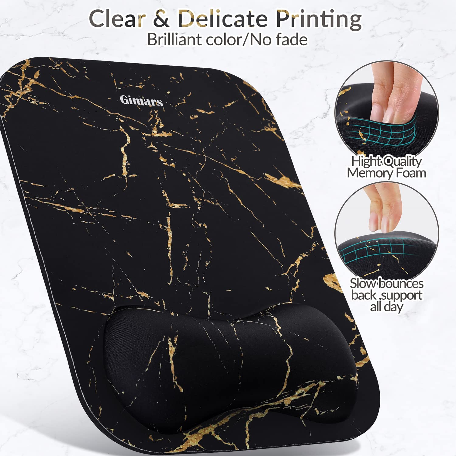 Gimars Muismat Met Gelkussen, Grote Mouse Pad Ergonomische Polssteun Gel Mousepad Comfortabele Handsteun En Antislip Basis Voor Computer Kantoor Pc Gaming Donkergroen 1973125032