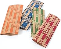 Vista 4 de DGBDPACK 125 Surtido de envoltorios planos para monedas, 25 centavos, 25 níquel, 25 centavos, 50 cuartos Paquete conveniente