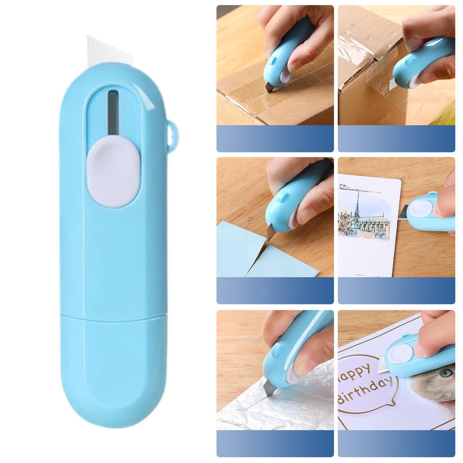 Manolyee Effaceur Pour Papier Thermique - Fluide Masquant les Adresses avec Cutter | Effaceur D'Étiquettes - Pour Expédition De Colis, Bureau De Poste, École, Bureau, Travail, Maison, Courrier