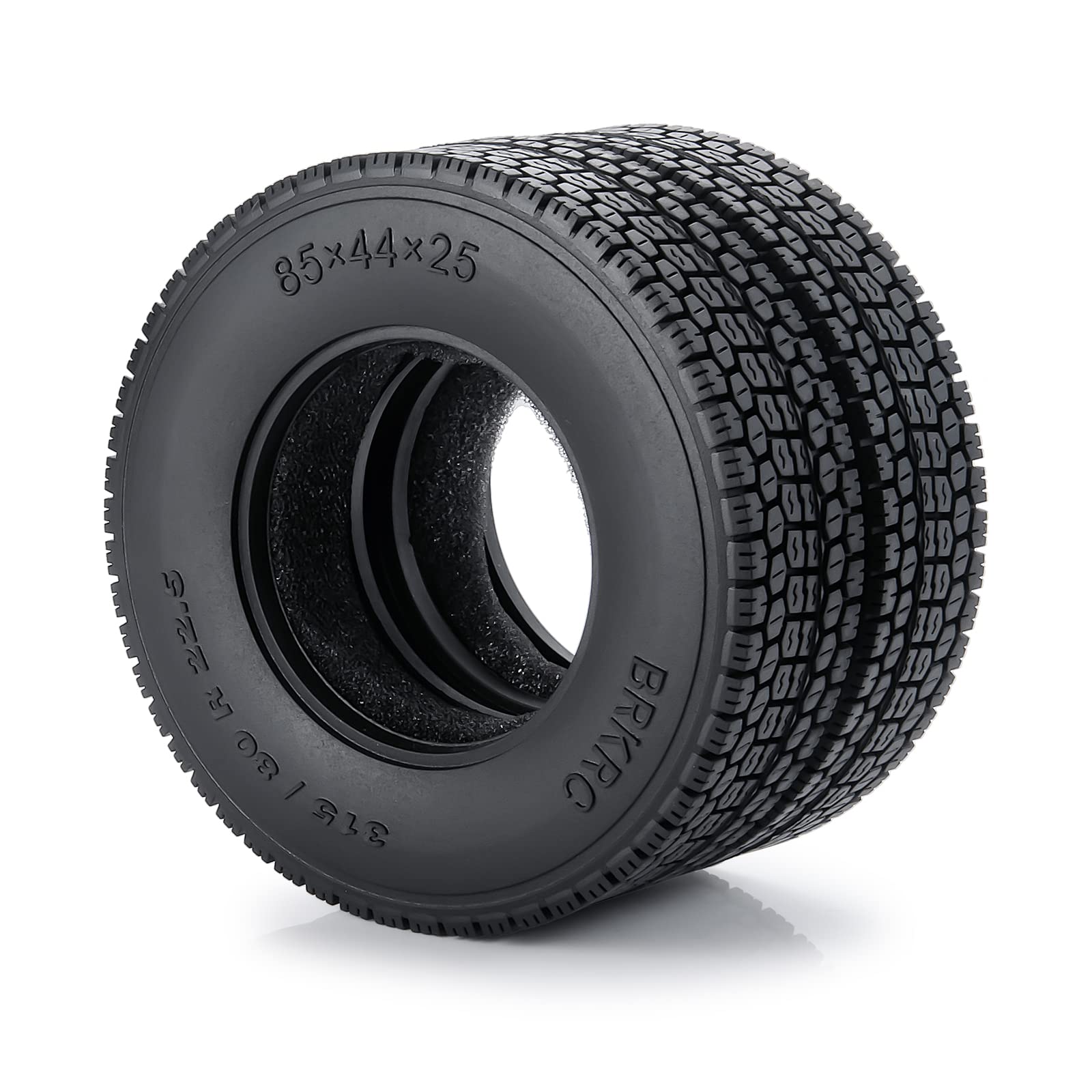AXspeed – Lot De 4 Pneus RC 1/14 – 22 Mm – Caoutchouc Avec éponge – Pour Tracteur Tamiya – Remplacement Durable