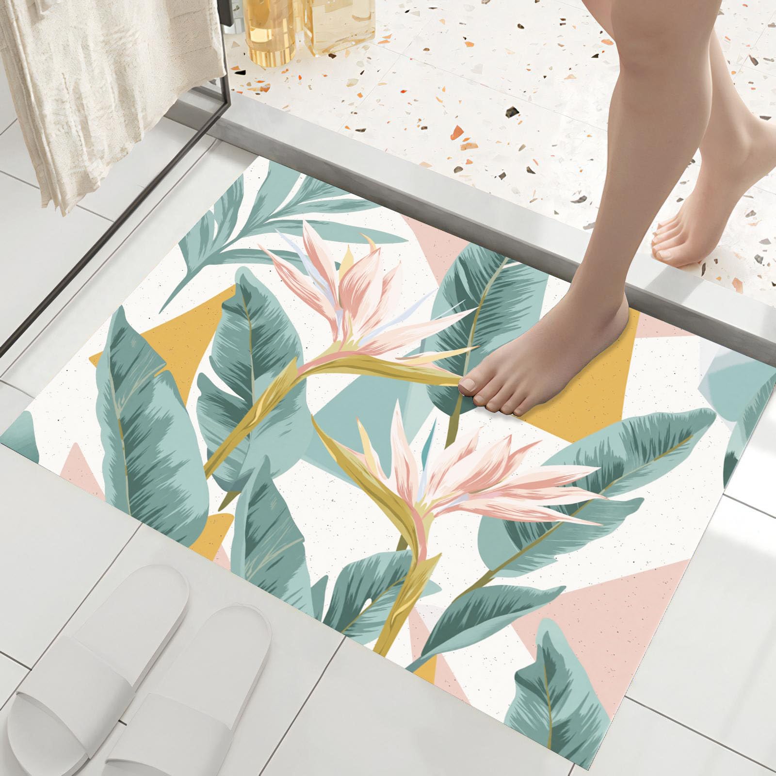 Tapis lavable pour éviter les glissades et garder vos sols propres et secs