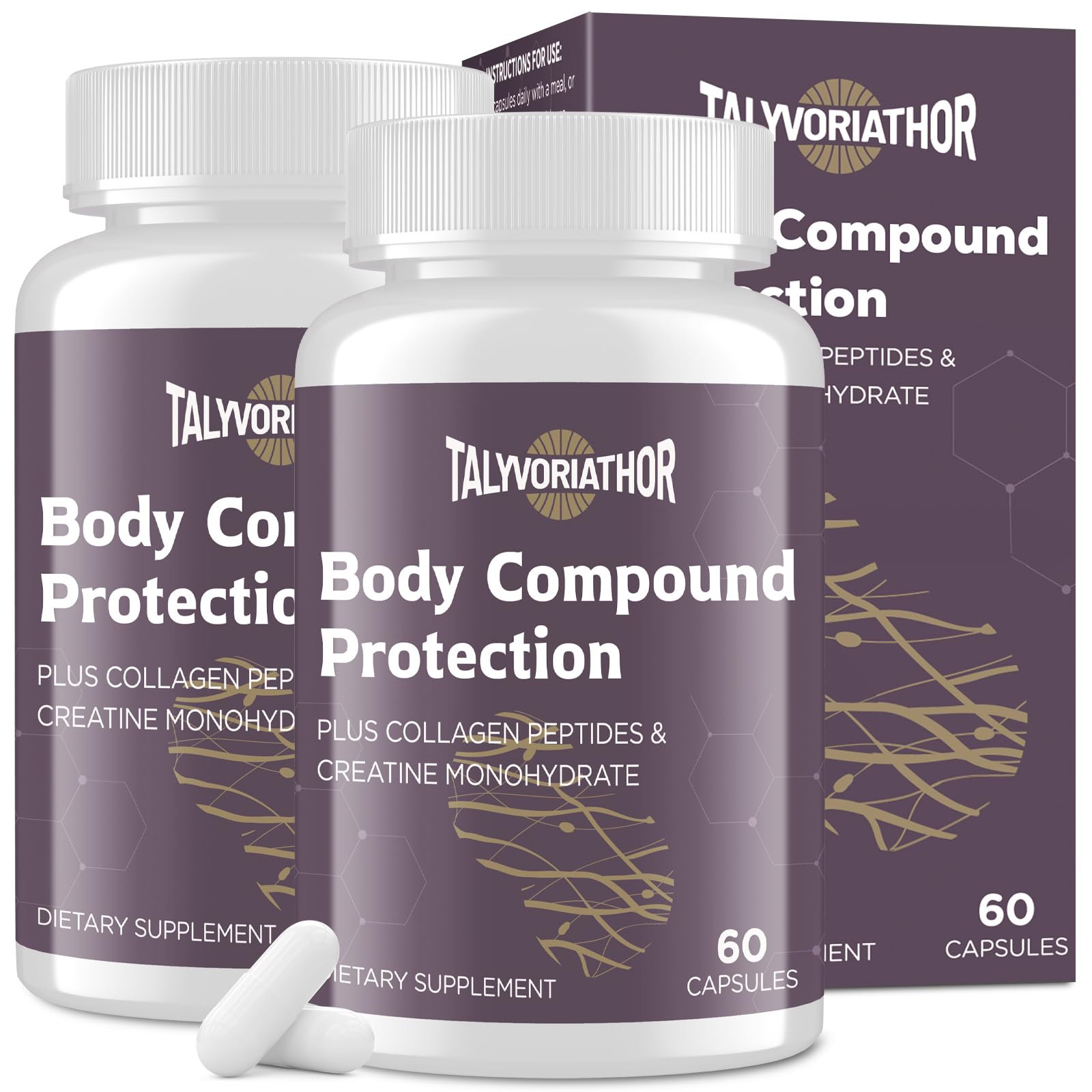 New 157 Body Compound Protection 1500mcg for Men & Women | Gluten-Free | 60 Capsules (2 Bottle)