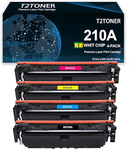 Cartucho de tóner 210A remanufacturado W2100A W2101A W2103A W2104A Cartucho de tóner de repuesto para impresora HP Color MFP 4301fdw 4301fdn Pro