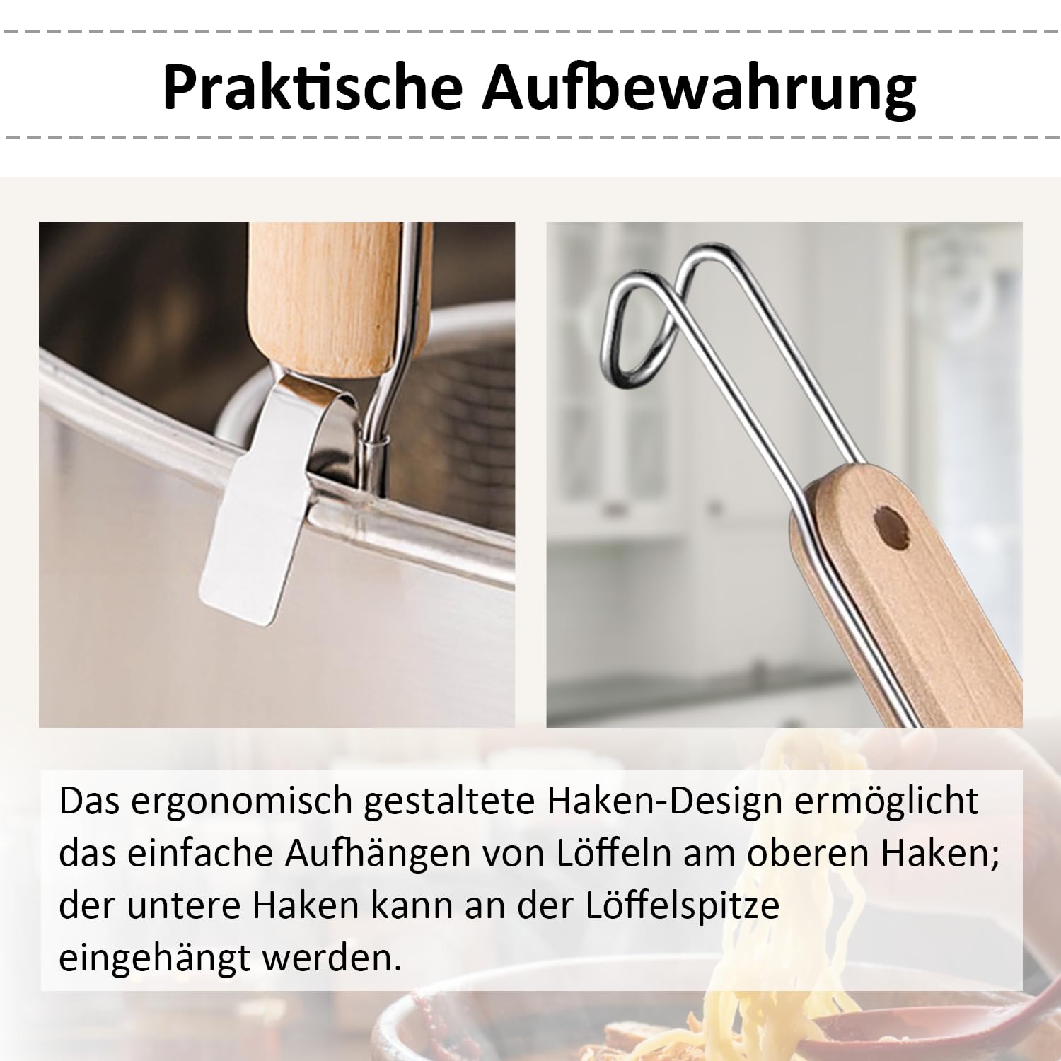 Kurflo Kommerzieller Nudeltopf, Edelstahl, für Ramen, Udon, Spaghetti & Fondue, geeignet für Gasherd & Induktion, inkl. Abtropfsieb und Aufhängehaken (mit 3 Siebeinsätzen)