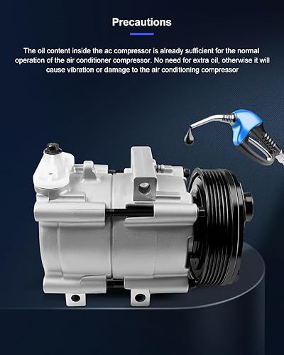 Miniatura 88 de ECCPP Compresor de CA 2001-2006 apto para Hyundai Santa Fe 2.7L Compresor de CA de enfriamiento rápido con embrague