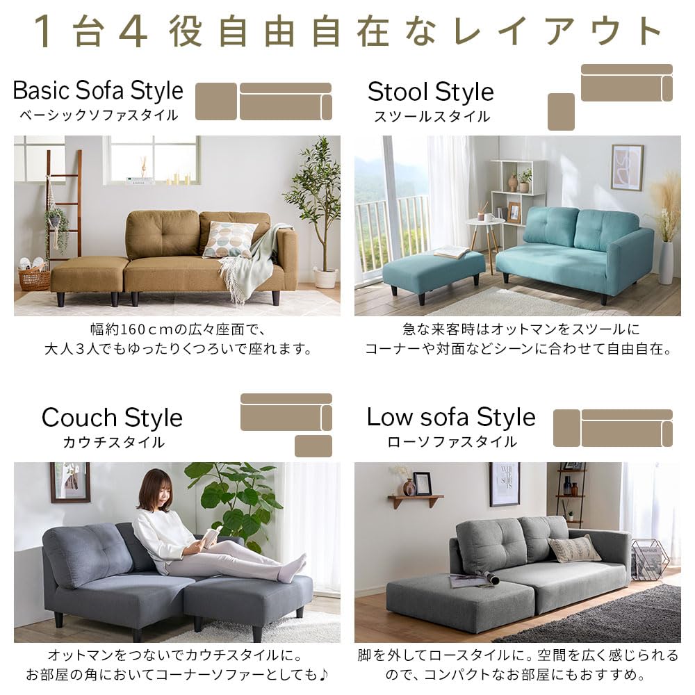 Amazon｜ベルーナ(BELLUNA) ソファー 2人掛け かわいい