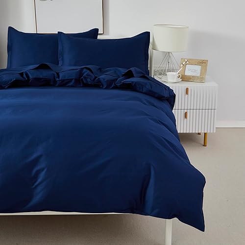 Brandream Juego de funda de edredón para niños, tamaño individualindividual XL, 100% algodón orgánico, 2 piezas, juego de funda de edredón para