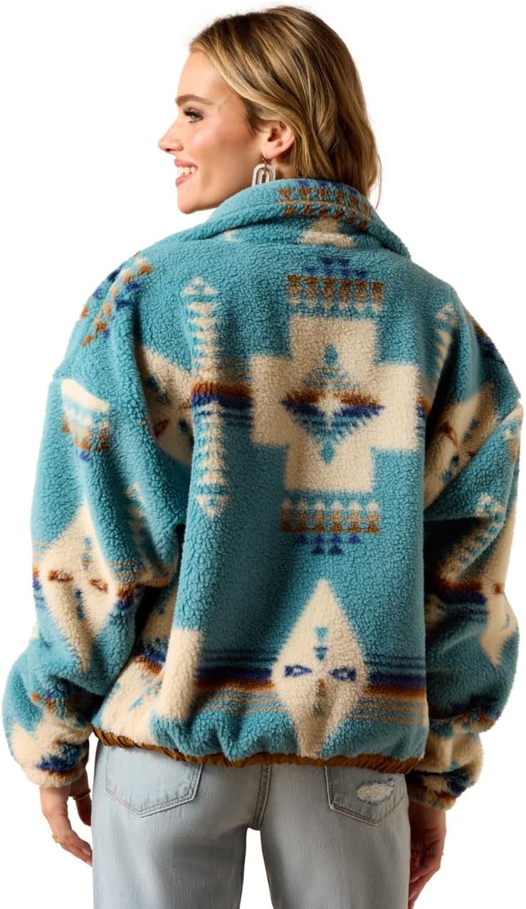 ARIAT womens Sherpa Blocked Jacket - Image 2