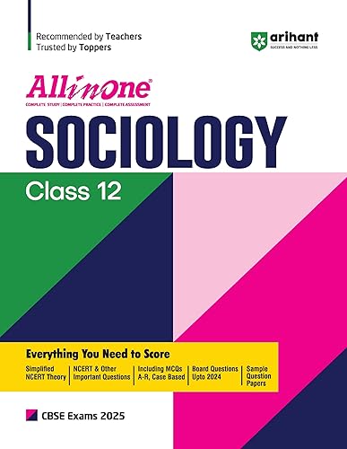 All In One Sociology 12th Class CBSE | Simplified NCERT Theory | NCERT &amp; Other Question | Including MCQs Based | Board Question | Sample Question Paper